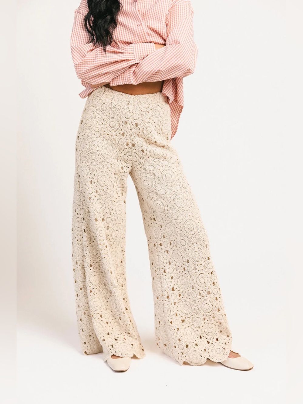 Zoco Clara Crochet Pants NWT